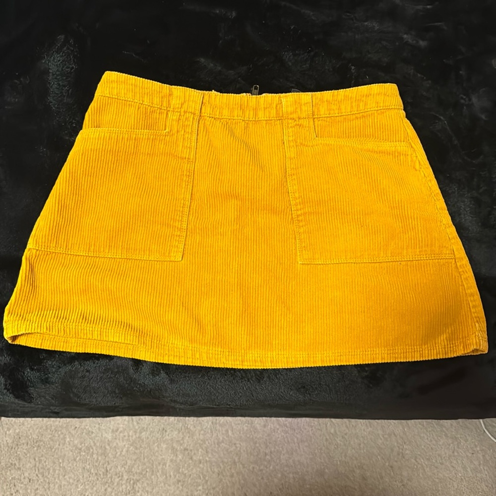 Corduroy mini skirt